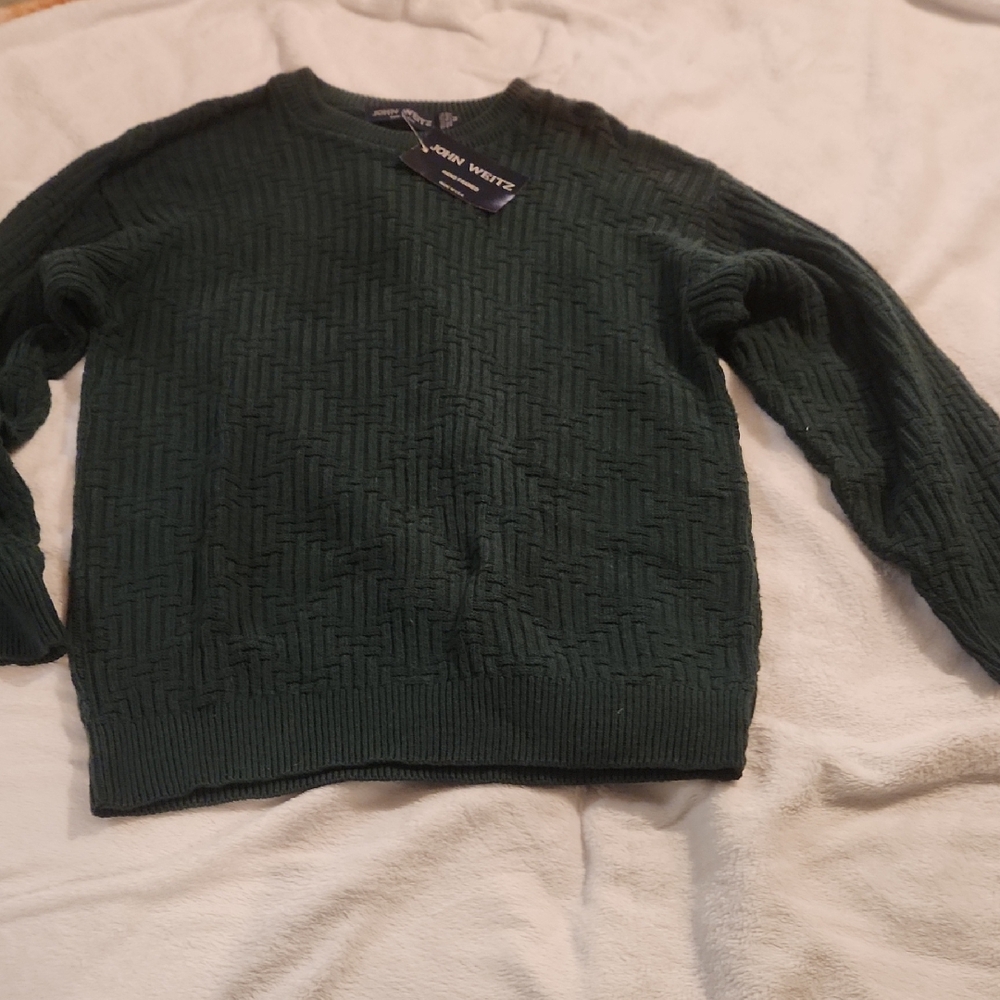 Men's Dark Green Crewneck Sweater